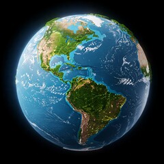 Fototapeta premium Lush Green Earth with Vibrant Foliage
