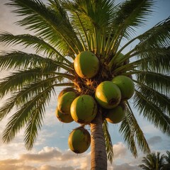 coconut tree on a beach
