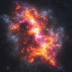 Cosmic Nebula Formation in Deep Space. (1)