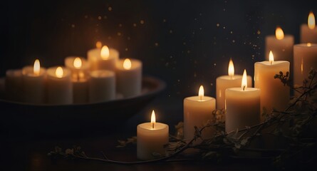 candles in the church