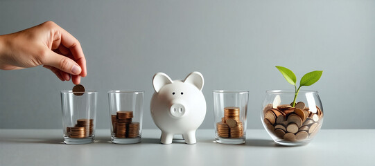 piggy bank with plant