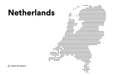 Dotted Map of Netherlands © Ирина Т