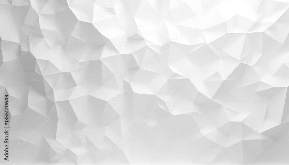Leinwandbilder abstract white low poly triangle pattern background. geometric design with polygonal shapes. modern 