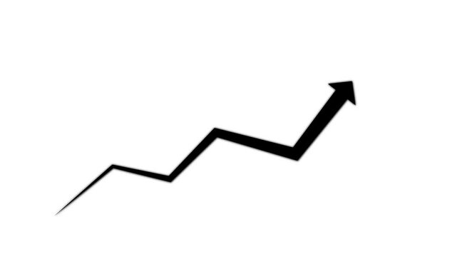 down business graph animation rocket Sale Symbols. Cash with down neon arrow stocks graph,Financial business Loss down graph chart. business loss concept.
