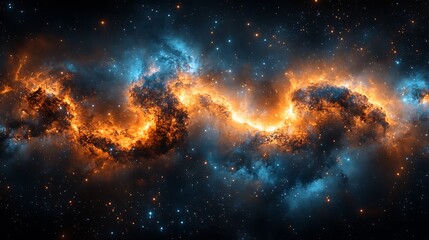 Cosmic Nebulae for Fiery and Azure Streams.