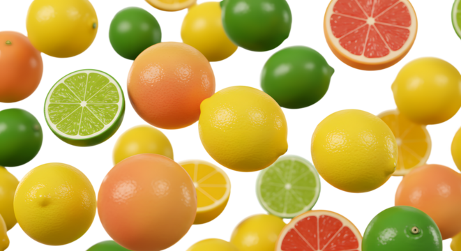 Citrus and Smiley Pattern