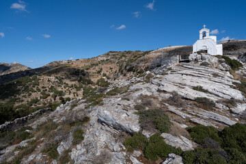 Fototapeta premium Prophet Elias Church in Naxos, Greece