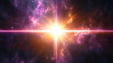 Cosmic Radiance ? Stellar Explosion in Deep Space.