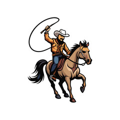 A weathered cowboy, weathered Stetson hat, spurs, riding a buckskin horse,  brandishing a futuristic laser pistol, setting sun backdrop.