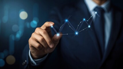 Fototapeta premium Business Growth and Progress, Visual Representation of Success and Strategy