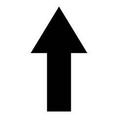 black arrow isolated on white