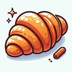 croissant, food, dessert, breakfast, bakery, cafe, delicious, french, pastry, snack, sweet, tasty, bread, meal, fresh, isolated, design, icon, illustration, vector, bake, cuisine, eat, coffee, morning