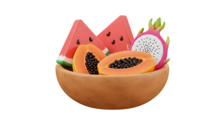 Watermelon and Smiley Pattern