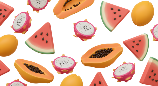 Citrus and Smiley Pattern