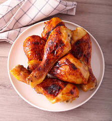 Roast chicken drumsticks