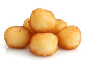 Crispy Potato Balls Close-Up.