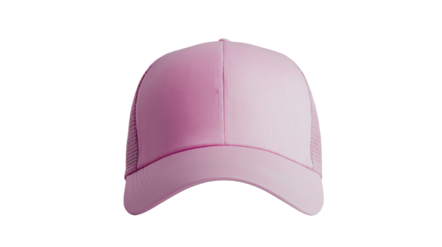 pink baseball cap , hat isolated on white background , transparent png	