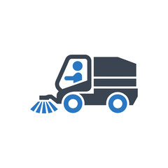Compact Sweeper Truck icon