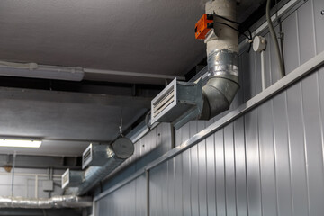 Air heating system for industrial premises, new technologies. ventilation holes in pipes