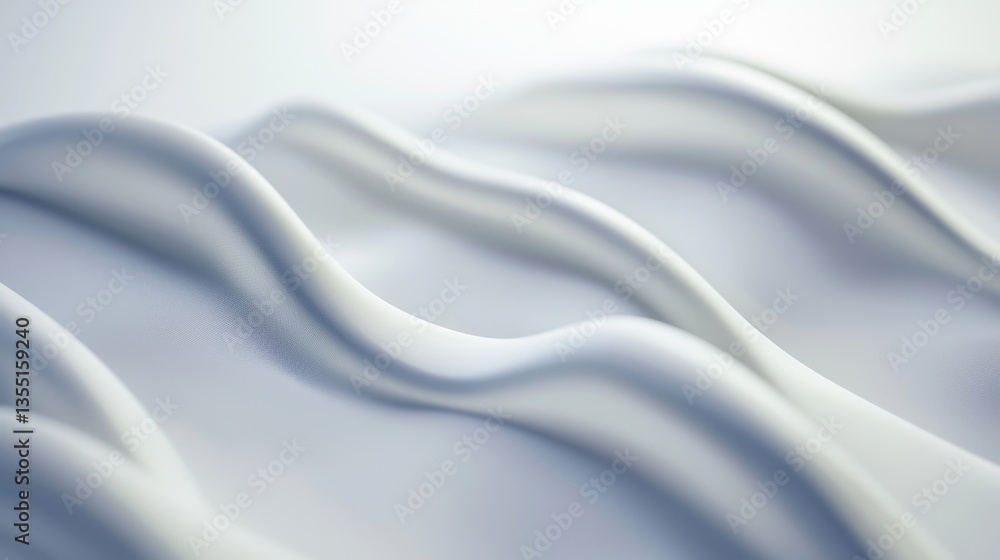 Poster soft curves create a tranquil visual experience.