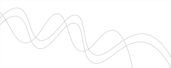 Line art abstract vector illustration. Wavy lines.