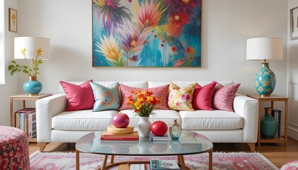 modern living room with sofa