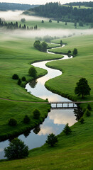 mountain landscape in the summer