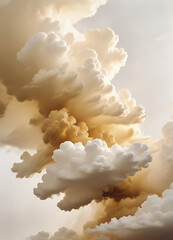 Golden Sunset Sky with Dramatic Clouds