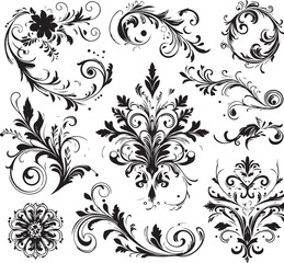 Elegant Baroque Floral Ornament | Vintage Flourish Vector Design
