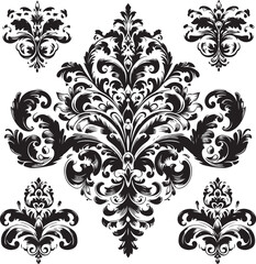 Elegant Baroque Floral Ornament | Vintage Flourish Vector Design