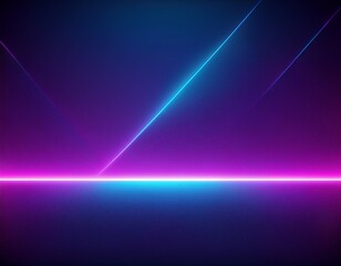 Abstract gradient background. Ultraviolet glow on a dark abstract background. Empty wallpaper template. Generated image