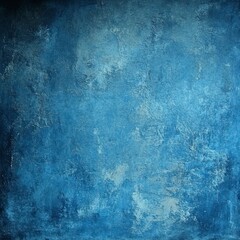 Fototapeta premium Grunge blue wall background or texture