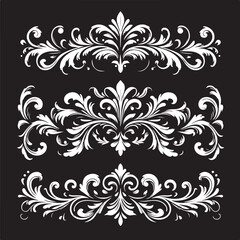 Elegant Baroque Floral Ornament | Vintage Flourish Vector Design