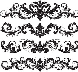 Elegant Baroque Floral Ornament | Vintage Flourish Vector Design