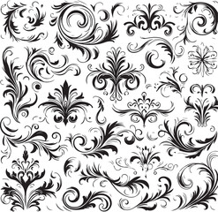Elegant Baroque Floral Ornament | Vintage Flourish Vector Design