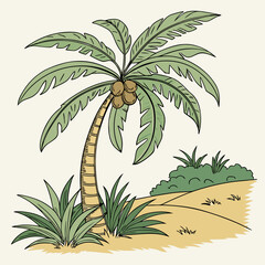palm trees and palms
