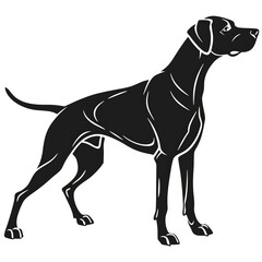 Obraz premium Dog silhouette illustration