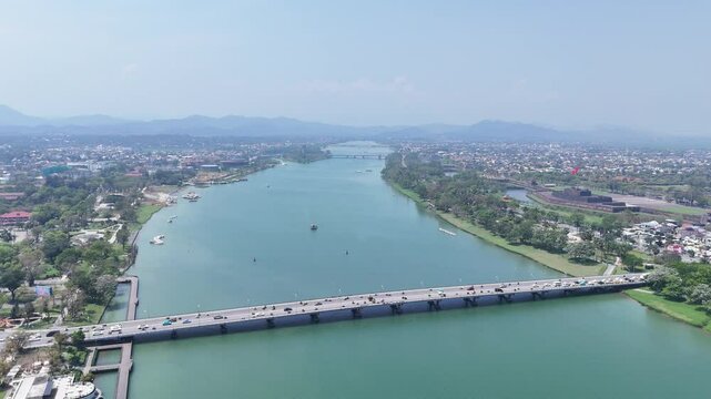 Aerial view of Hue city 6, Vietnam