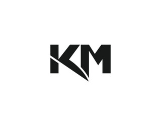 KM Letter Logo design Vector Art, Icons, and Graphics	