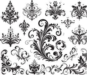 Elegant Baroque Floral Ornament | Vintage Flourish Vector Design