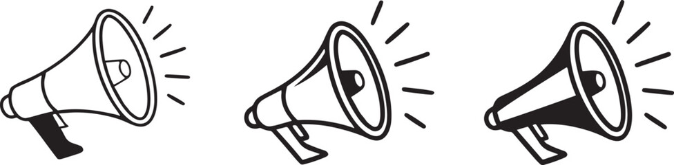 Announcement Icon, Public Address, Marketing Promotion, Communication Symbol, Advertising Graphic Adobe Illustrator Artwork