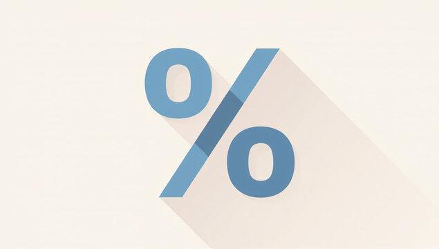 percent sign symbolizes percentage increase decrease visually distinctive arrow icon