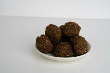 A plate of falafels