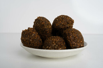 A plate of falafels