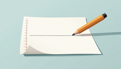 simple drawing tool includes paper plane guideline writing continuous line illustration