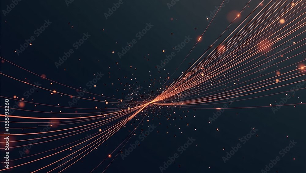 Poster abstract black lines create modern edgy visual background design