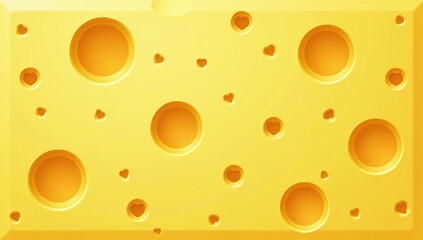 cheese background heart shaped holes