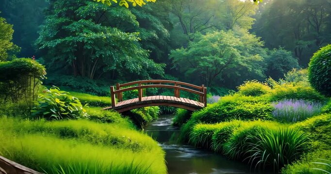 A lively fabric of hope, where existence revitalizes with gentle murmurs and splashes of color.