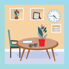 Interior Design And  Home Decor Vector Art
