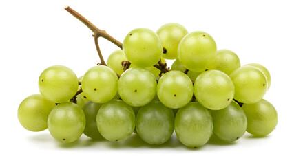 Vibrant green grapes bunch displaying natural freshness and healthy nutrition